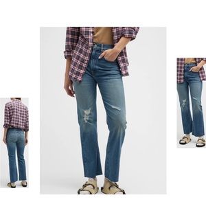 DENIMIST DISTRESSED JACLYN SLIM KICK JEANS